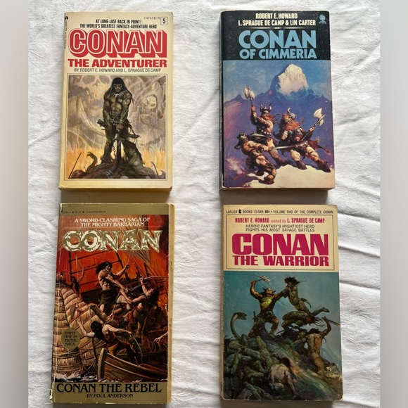 Set of 4 Vintage Conan The Barbarian books. - Picture 1 of 9